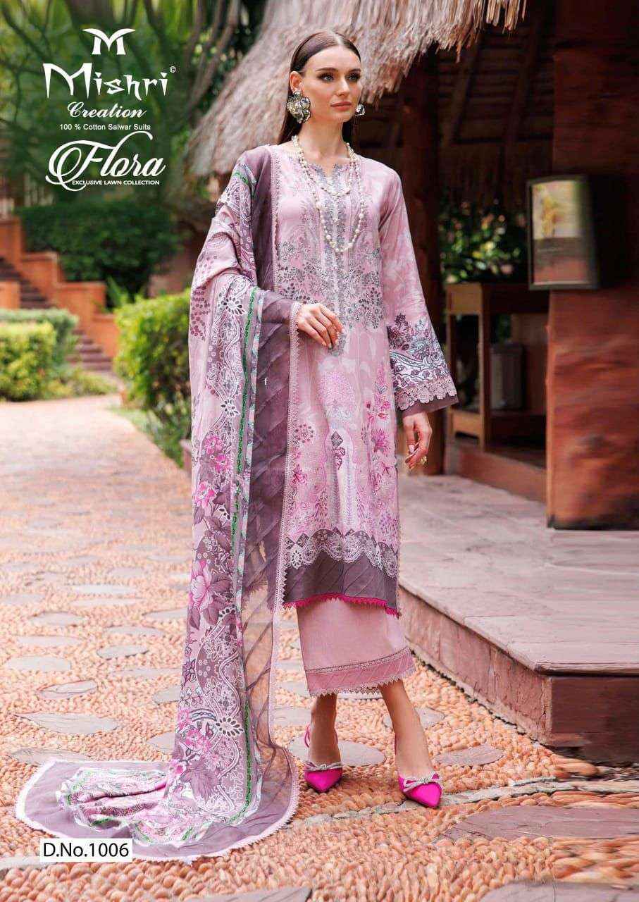 Mishri Creation Flora Vol-1 Lawn Cotton Dress Material (6 pcs Catalogue)