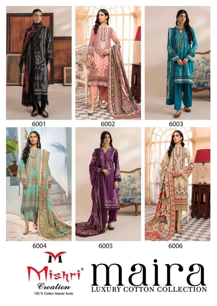 Mishri Creation Maira Cotton Dress Material (6 pcs Catalogue)