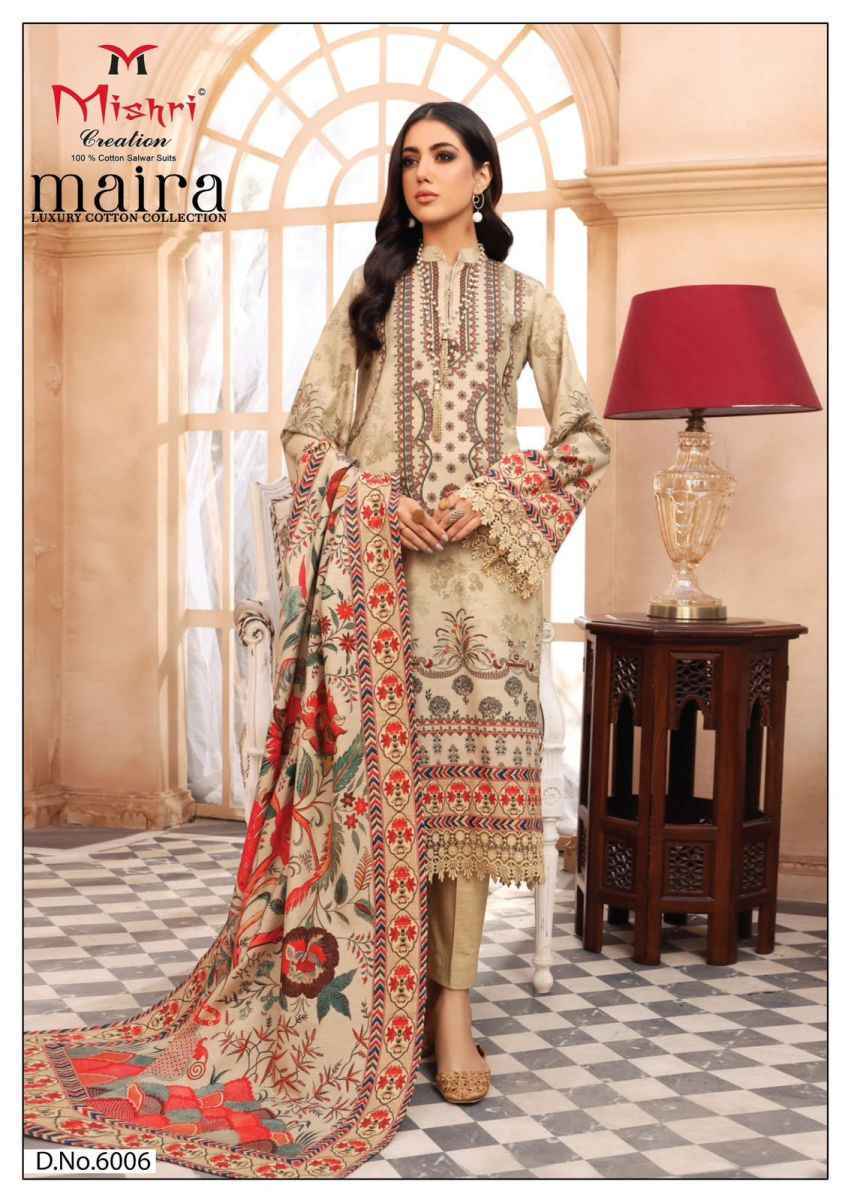 Mishri Creation Maira Cotton Dress Material (6 pcs Catalogue)