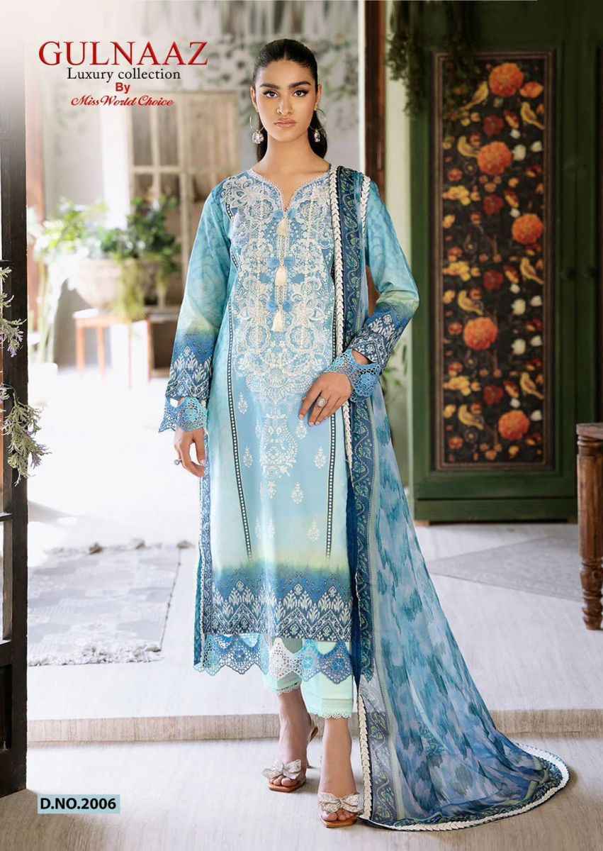 Miss World Choice Gulnaaz Vol-2 Cotton Dress Material (6 pcs Catalogue)