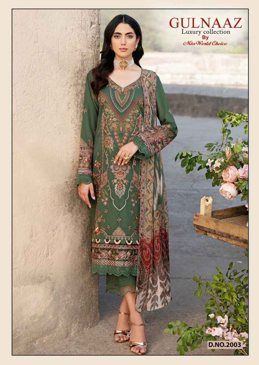 Miss World Choice Gulnaaz Vol-2 Cotton Dress Material (6 pcs Catalogue)
