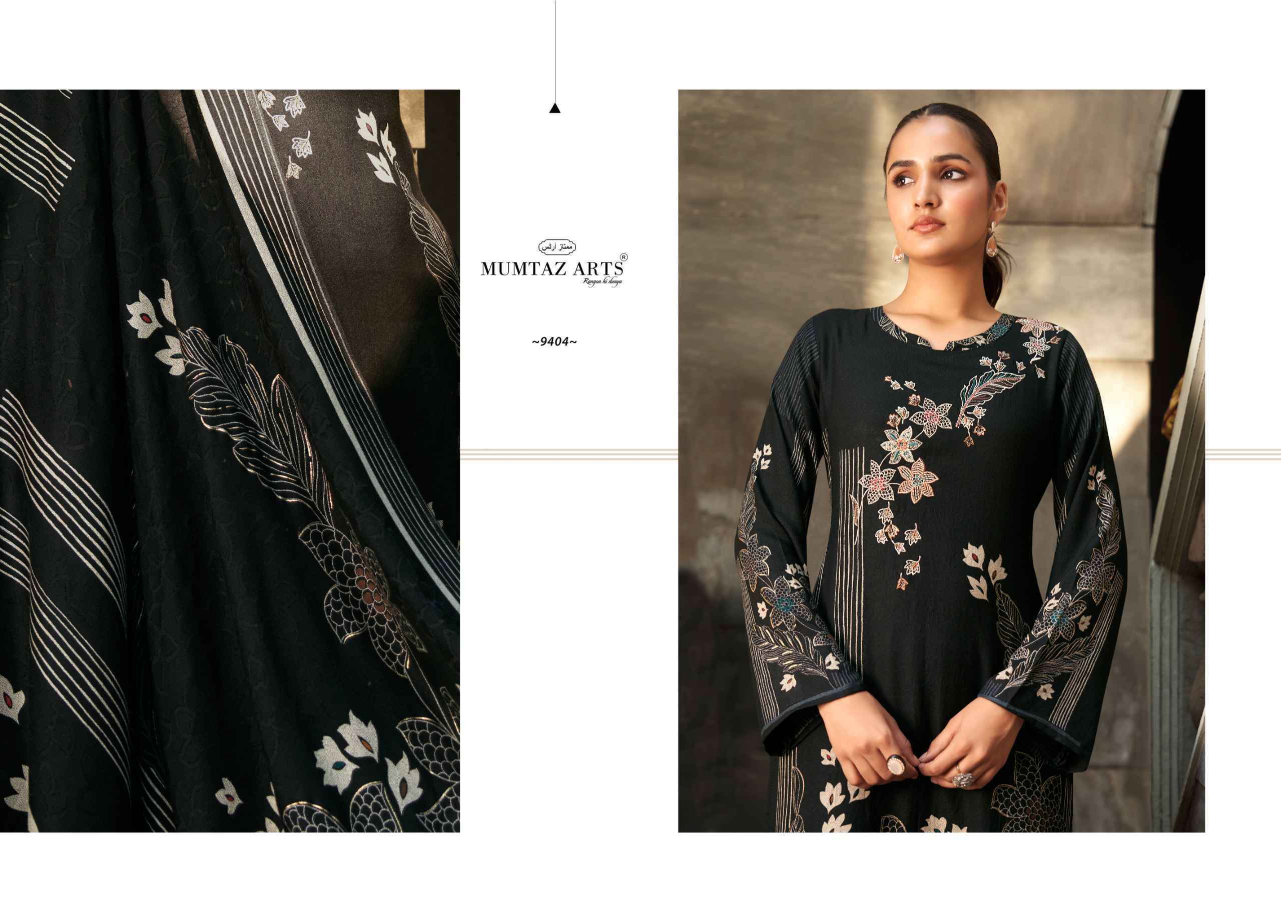 Mumtaz Arts Rizwana Pashmina Dress Material Wholesale Online Mumbai