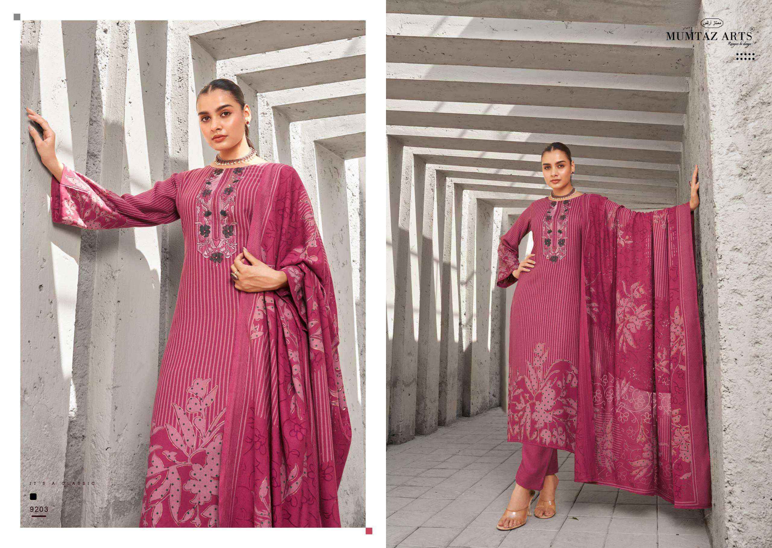 Mumtaz Arts Zohra Pashmina Dress Material (4 pcs Catalogue)
