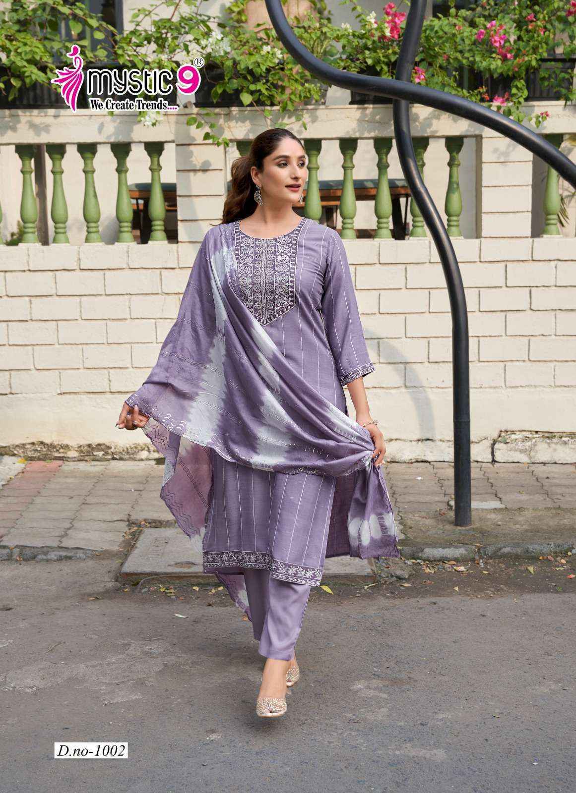 Mystic 9 Maya Vol-1 Rayon Readymade Suit Wholesale Online Mumbai