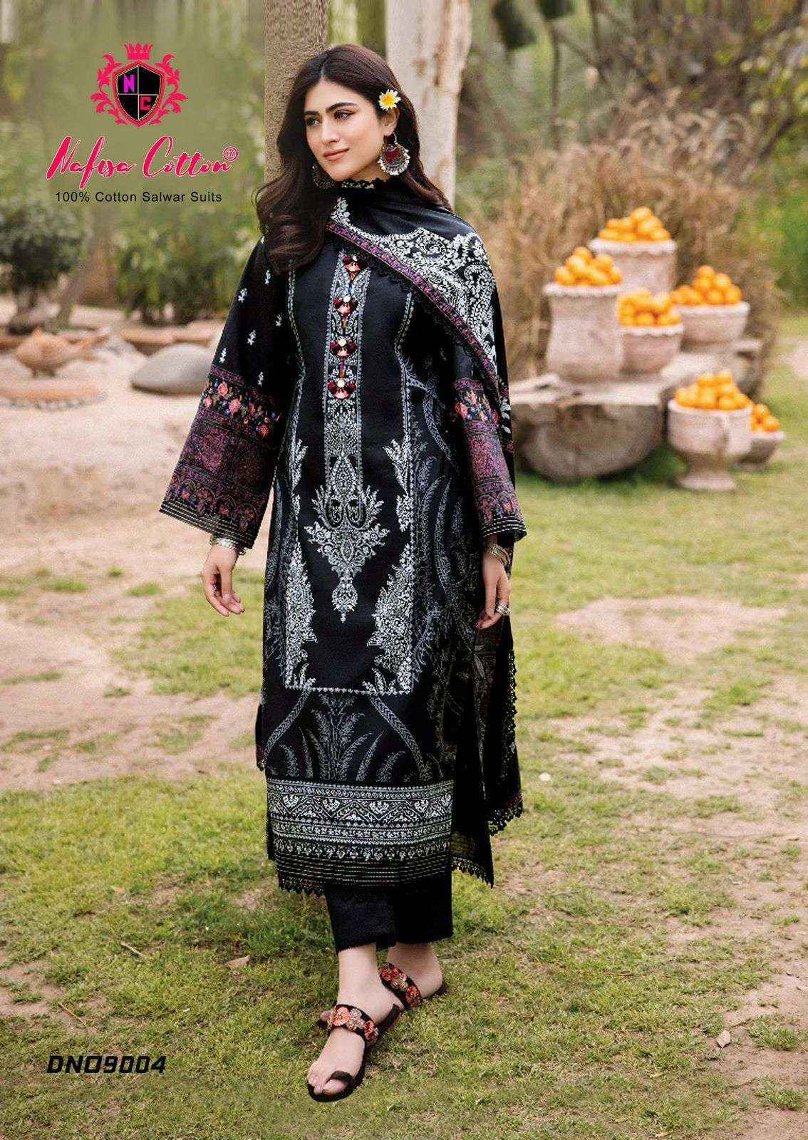 Nafisa Cotton Faiza Karachi Queen Vol-9 Cotton Dress Material (6 pcs Catalogue)