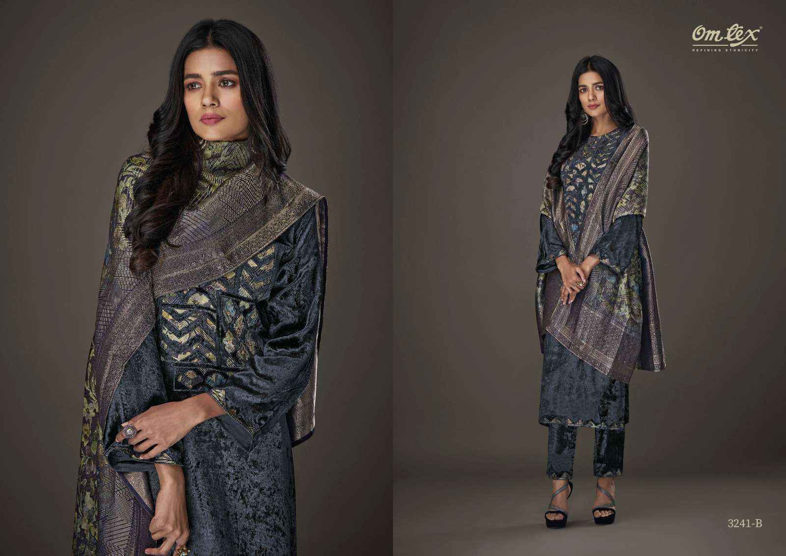 Omtex Aayat Vol-11 Viscouse Velvet Dress Material (4 pcs Catalogue)