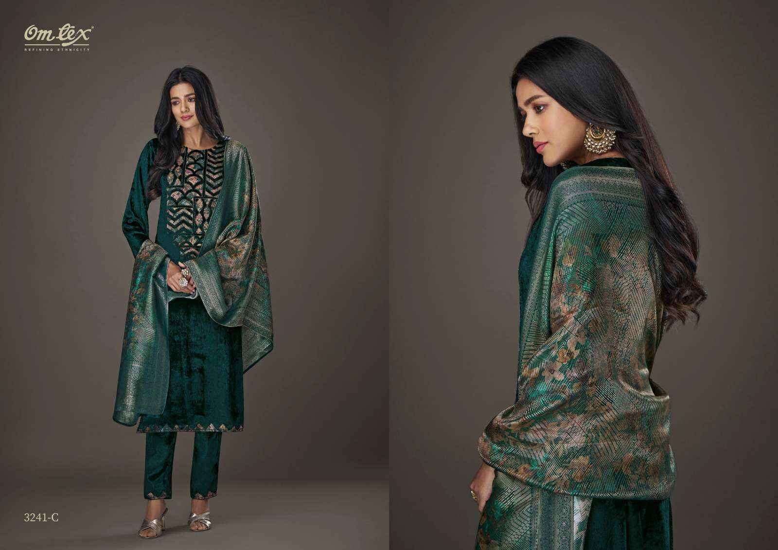 Omtex Aayat Vol-11 Viscouse Velvet Dress Material (4 pcs Catalogue)