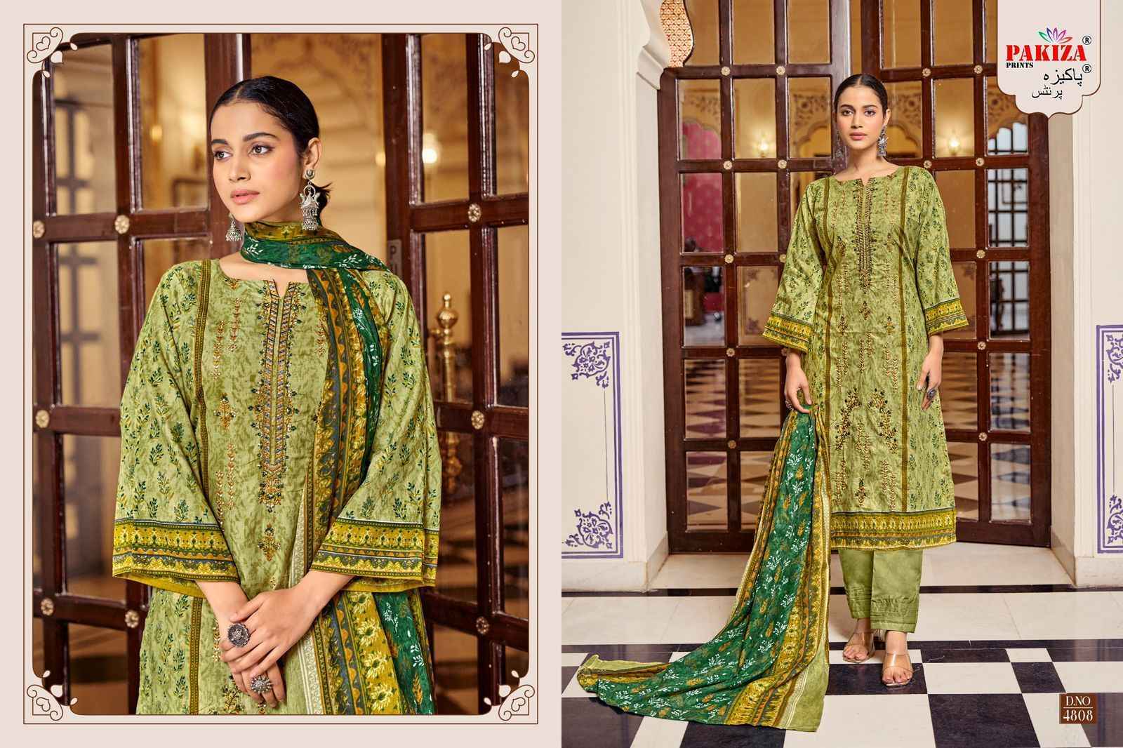 Pakiza Prints Bin Saeed Vol-48 Lawn Cotton Dress Material (10 pcs Catalogue)
