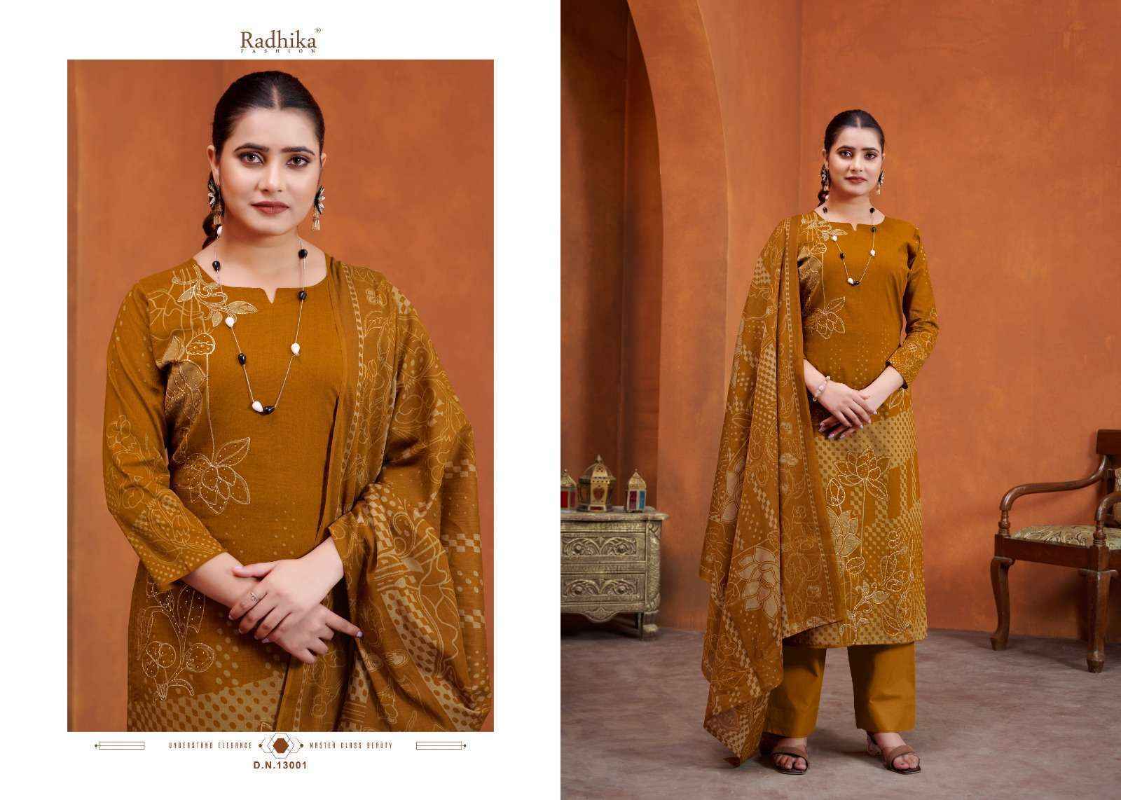 Radhika Fashion Azara Mannat Lawn Cotton Dress Material (4 pcs Catalogue)