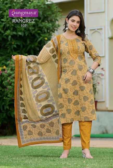 Rangmaya Rangrez Cotton Readymade Suit (8 pcs Catalogue)