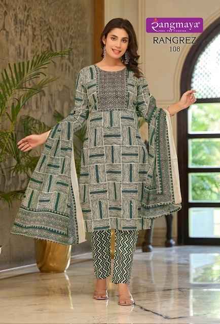 Rangmaya Rangrez Cotton Readymade Suit (8 pcs Catalogue)