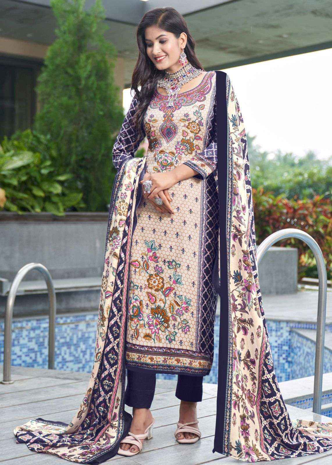 Roli Moli Creation Shahin Pashmina Dress Material (8 pcs Catalogue)