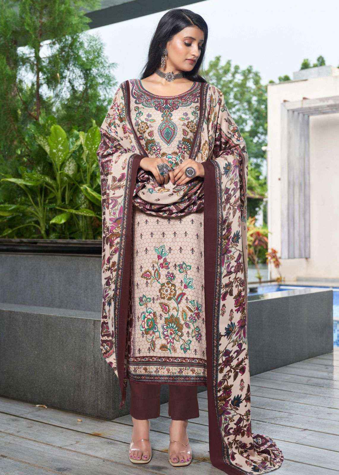Roli Moli Creation Shahin Pashmina Dress Material (8 pcs Catalogue)