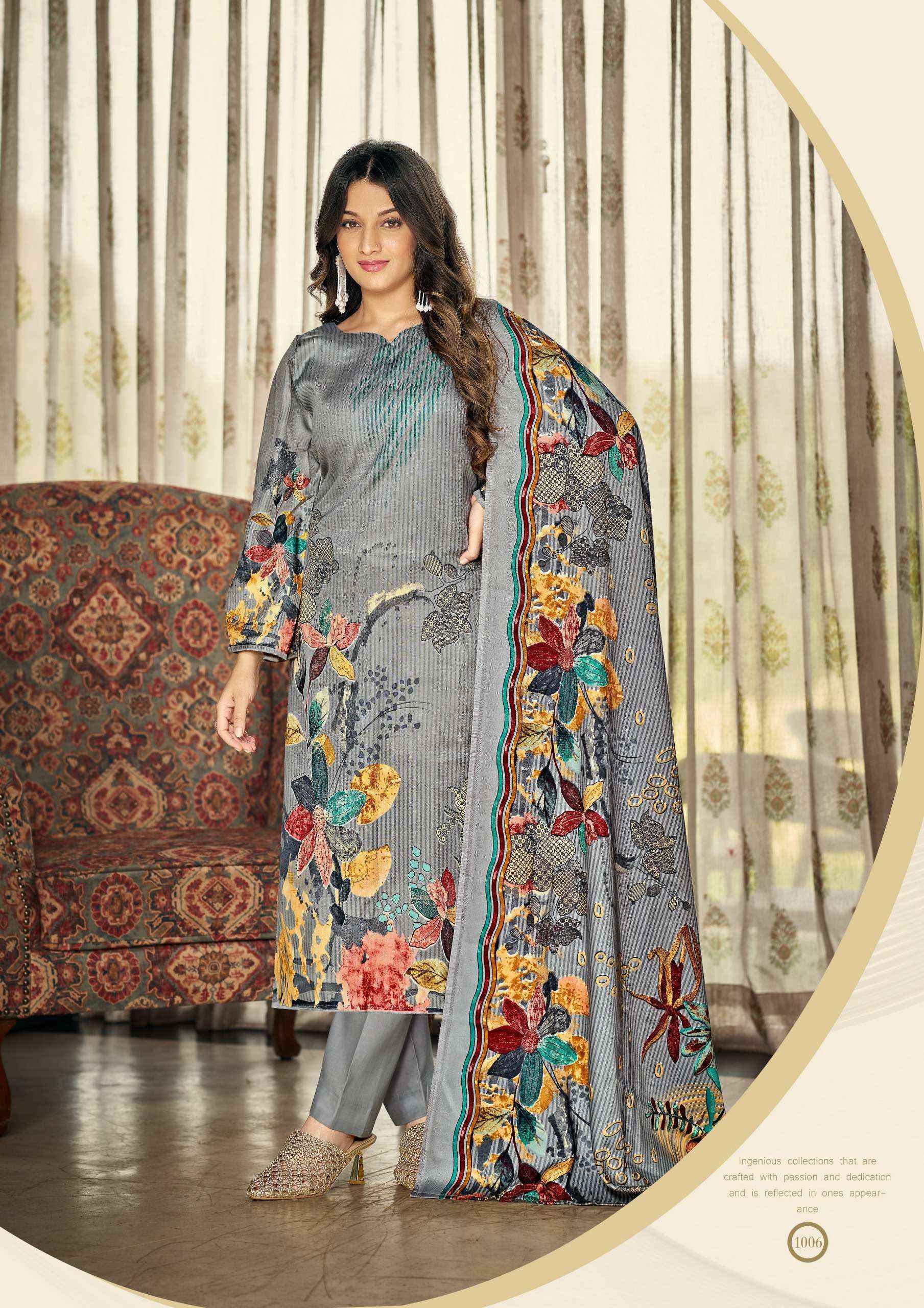 Roli Moli Jasmeen Pashmina Dress Material 8 pcs Catalogue