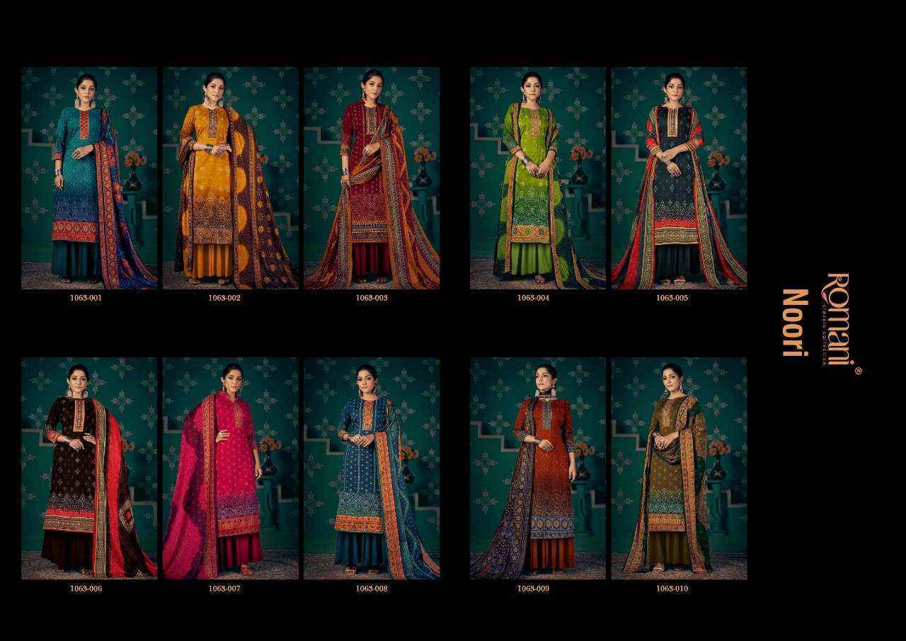 Romani Noori Pashmina Dress Material (10 pcs Catalogue)