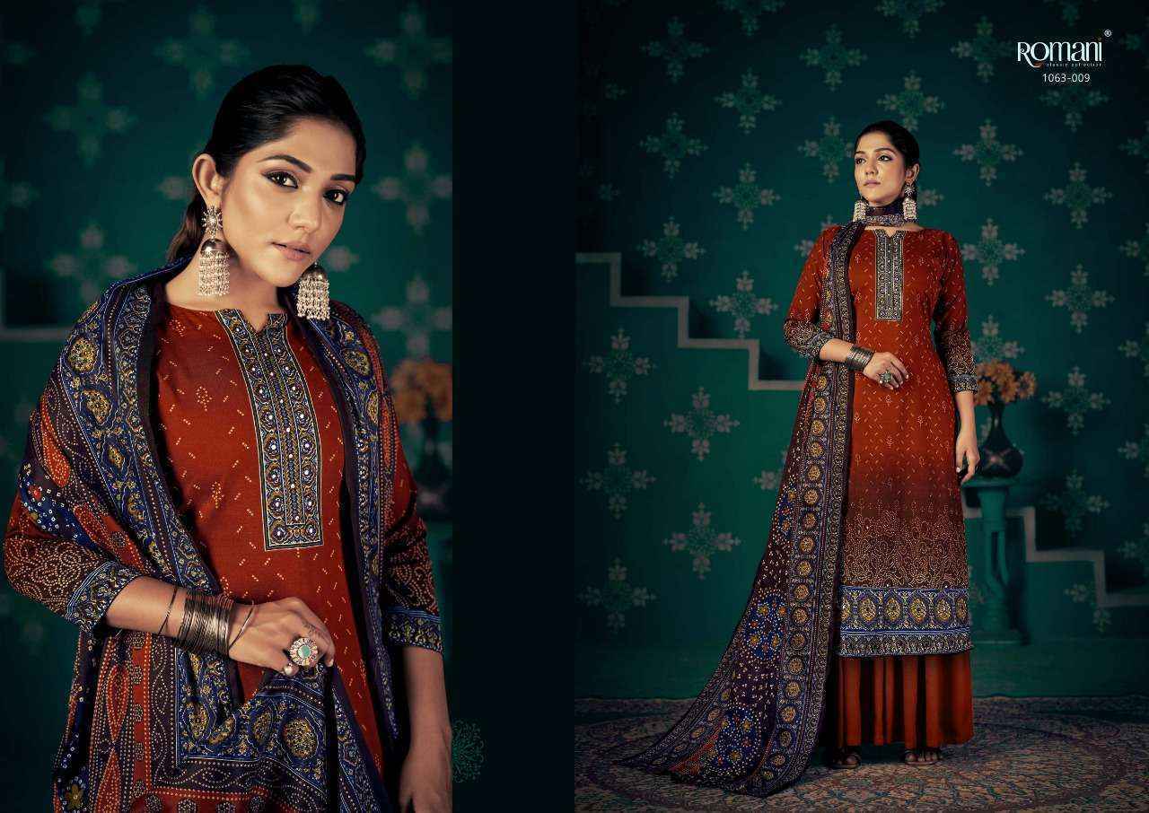 Romani Noori Pashmina Dress Material (10 pcs Catalogue)