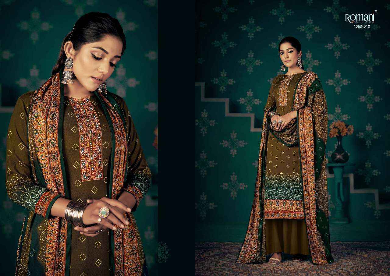 Romani Noori Pashmina Dress Material (10 pcs Catalogue)