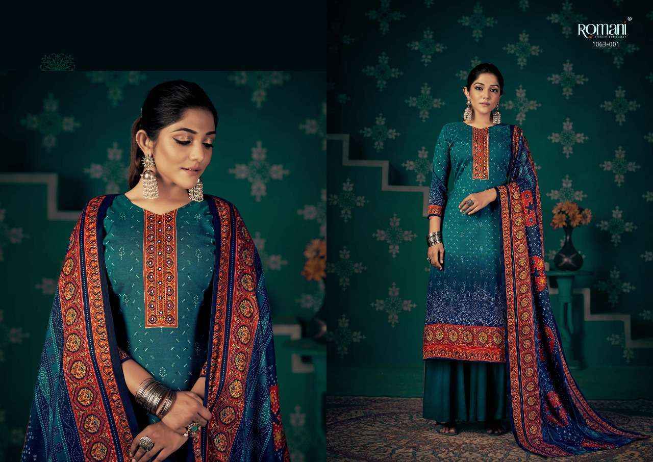 Romani Noori Pashmina Dress Material (10 pcs Catalogue)