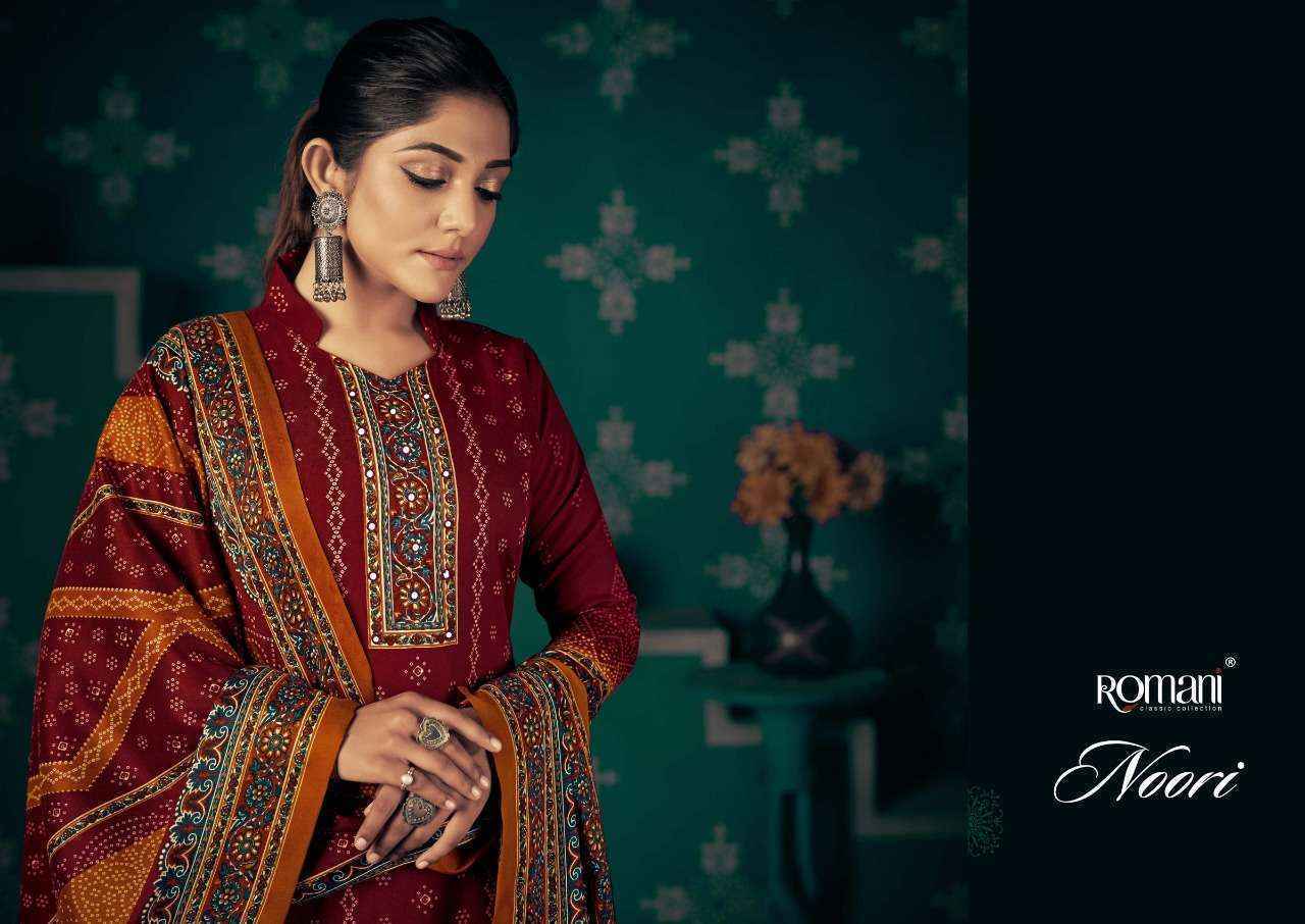 Romani Noori Pashmina Dress Material (10 pcs Catalogue)