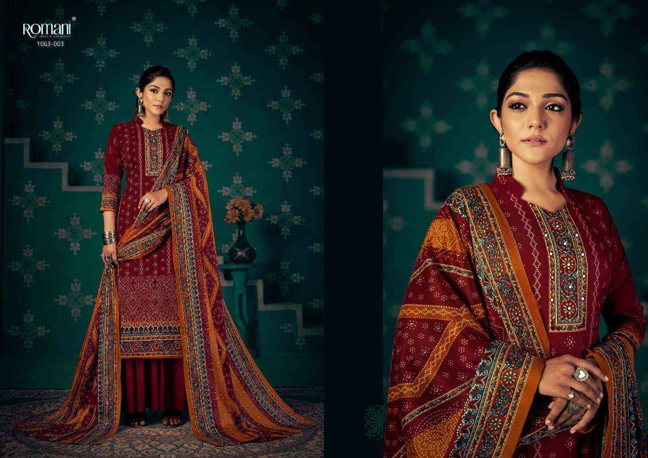 Romani Noori Pashmina Dress Material (10 pcs Catalogue)