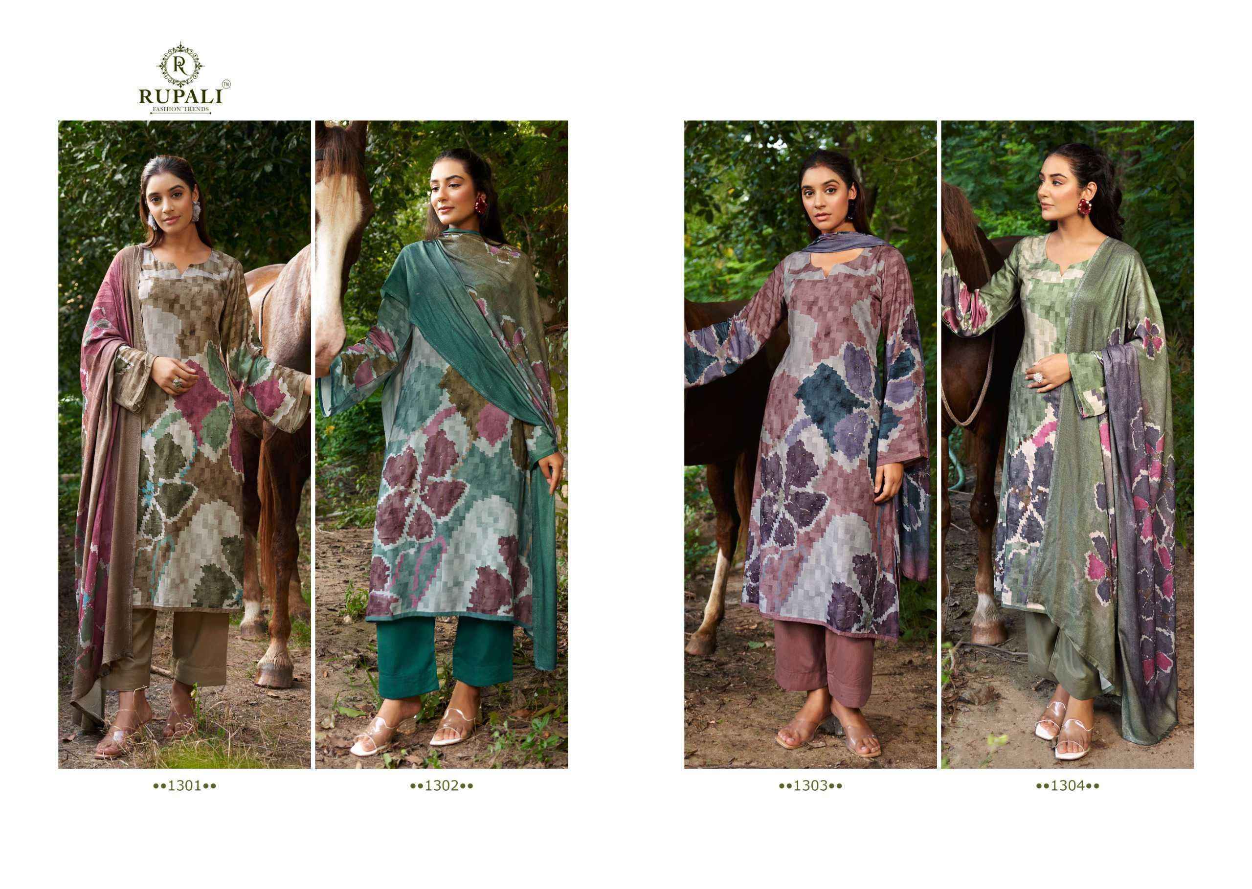 Rupali Fashion Polki Viscouse Pashmina Dress Material Wholesale Online Mumbai