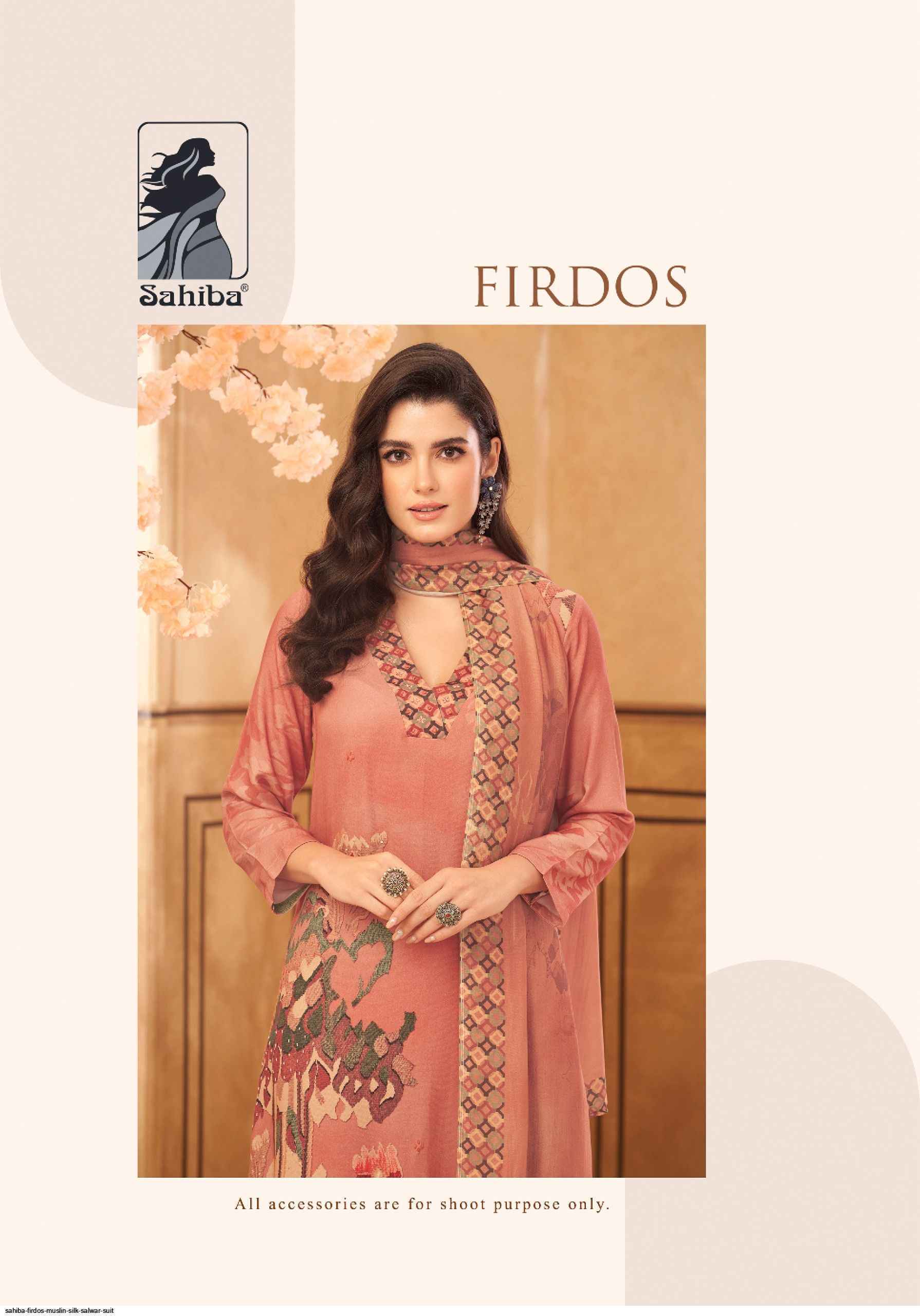 Sahiba Firdos Musline Silk Dress (4 pcs Catalogue)