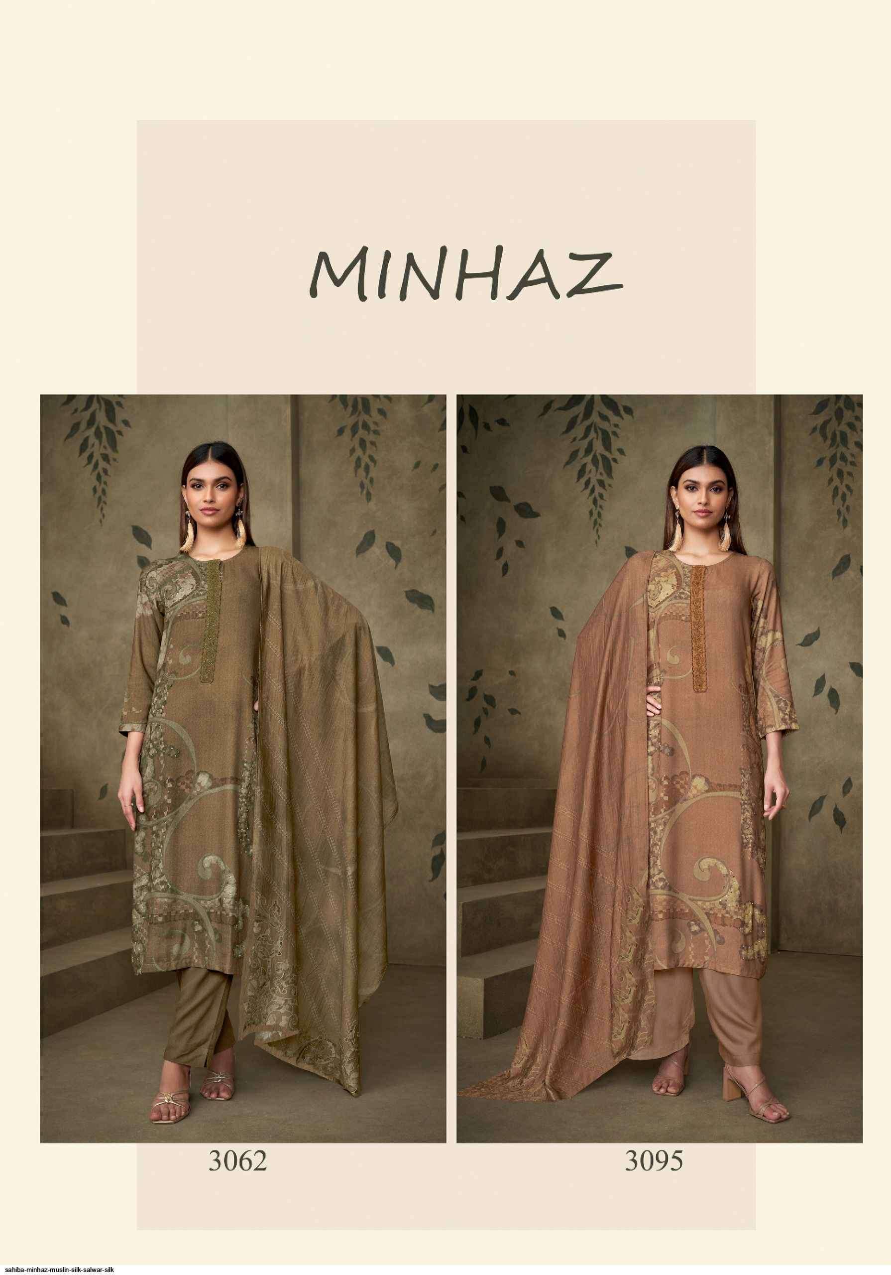 Sahiba Minhaz Musline Silk Dress Material (4 pcs Catalogue)