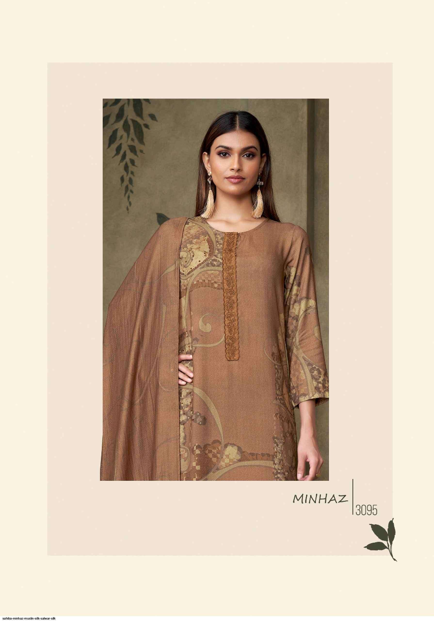Sahiba Minhaz Musline Silk Dress Material (4 pcs Catalogue)