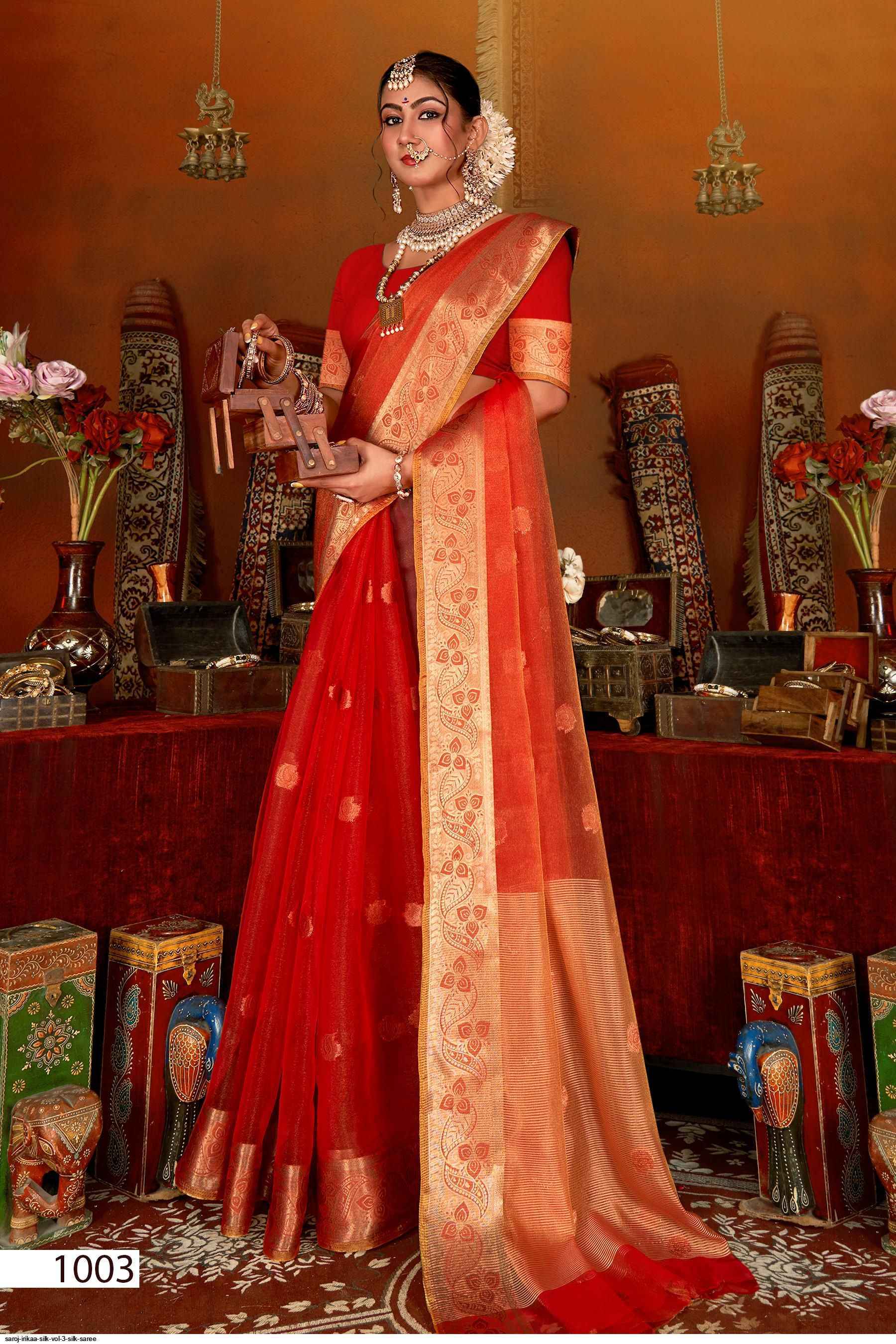 Saroj Irikaa Silk Vol-3 Silk Saree (6 pcs Catalogue)