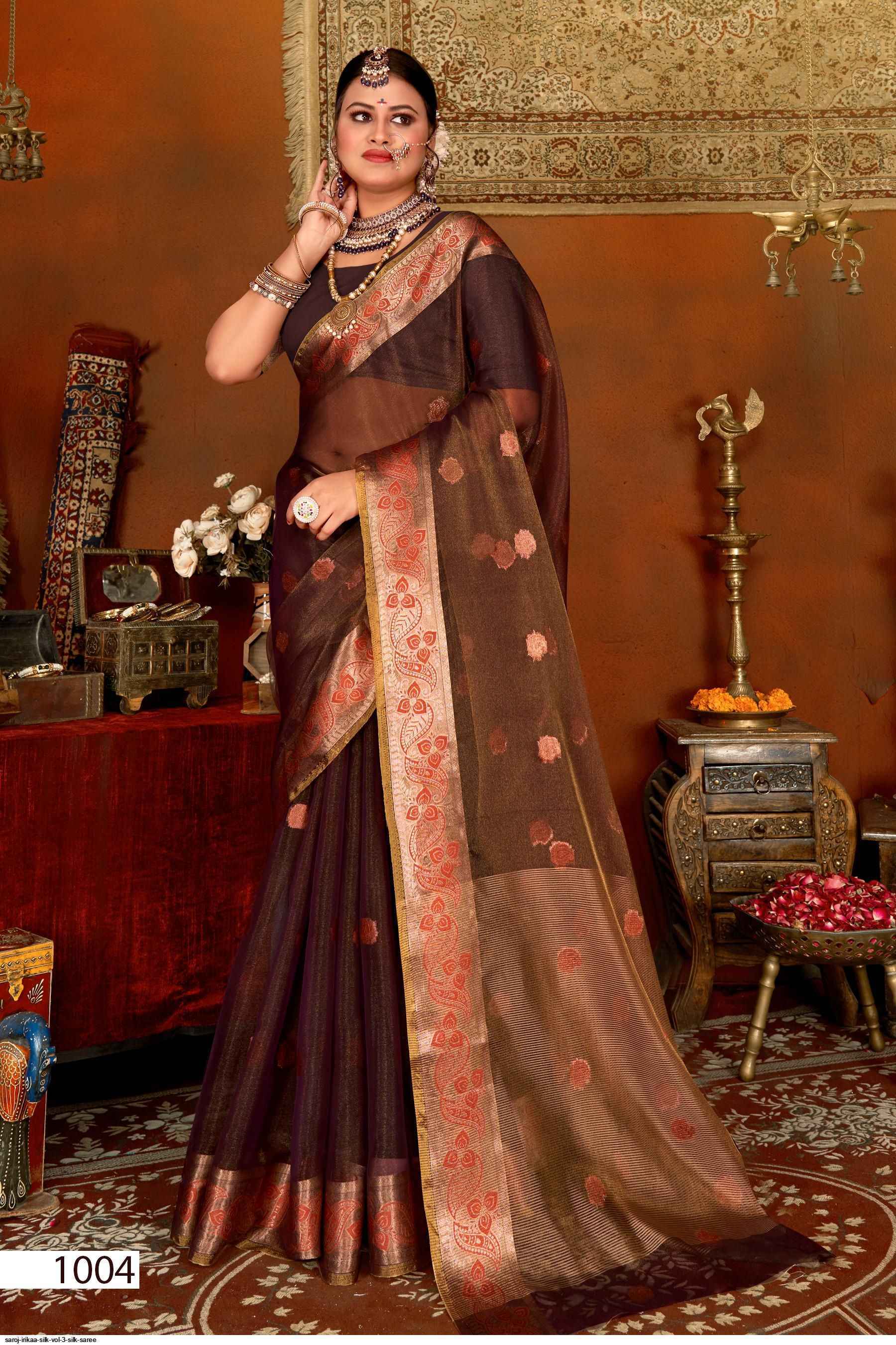 Saroj Irikaa Silk Vol-3 Silk Saree (6 pcs Catalogue)