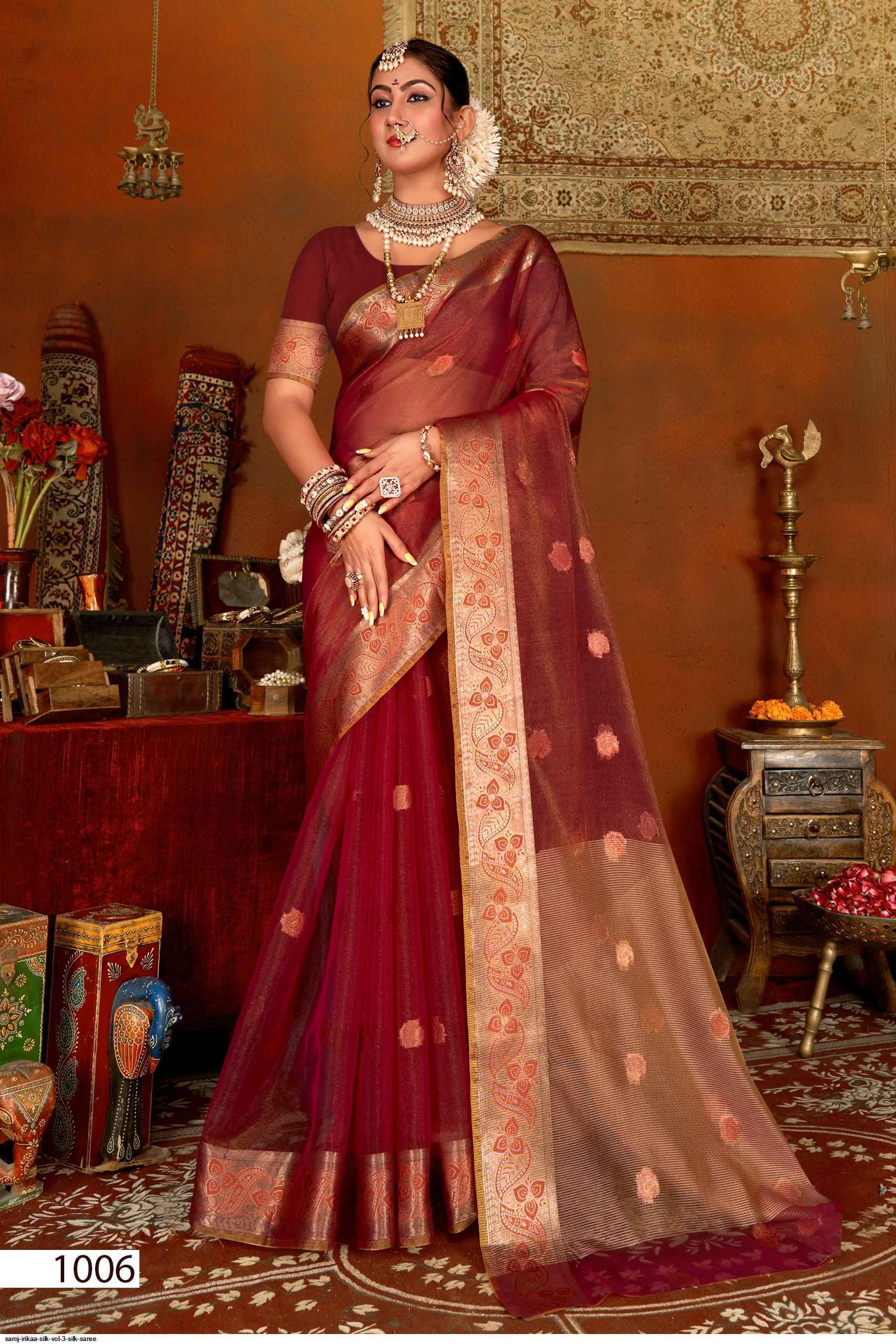 Saroj Irikaa Silk Vol-3 Silk Saree (6 pcs Catalogue)