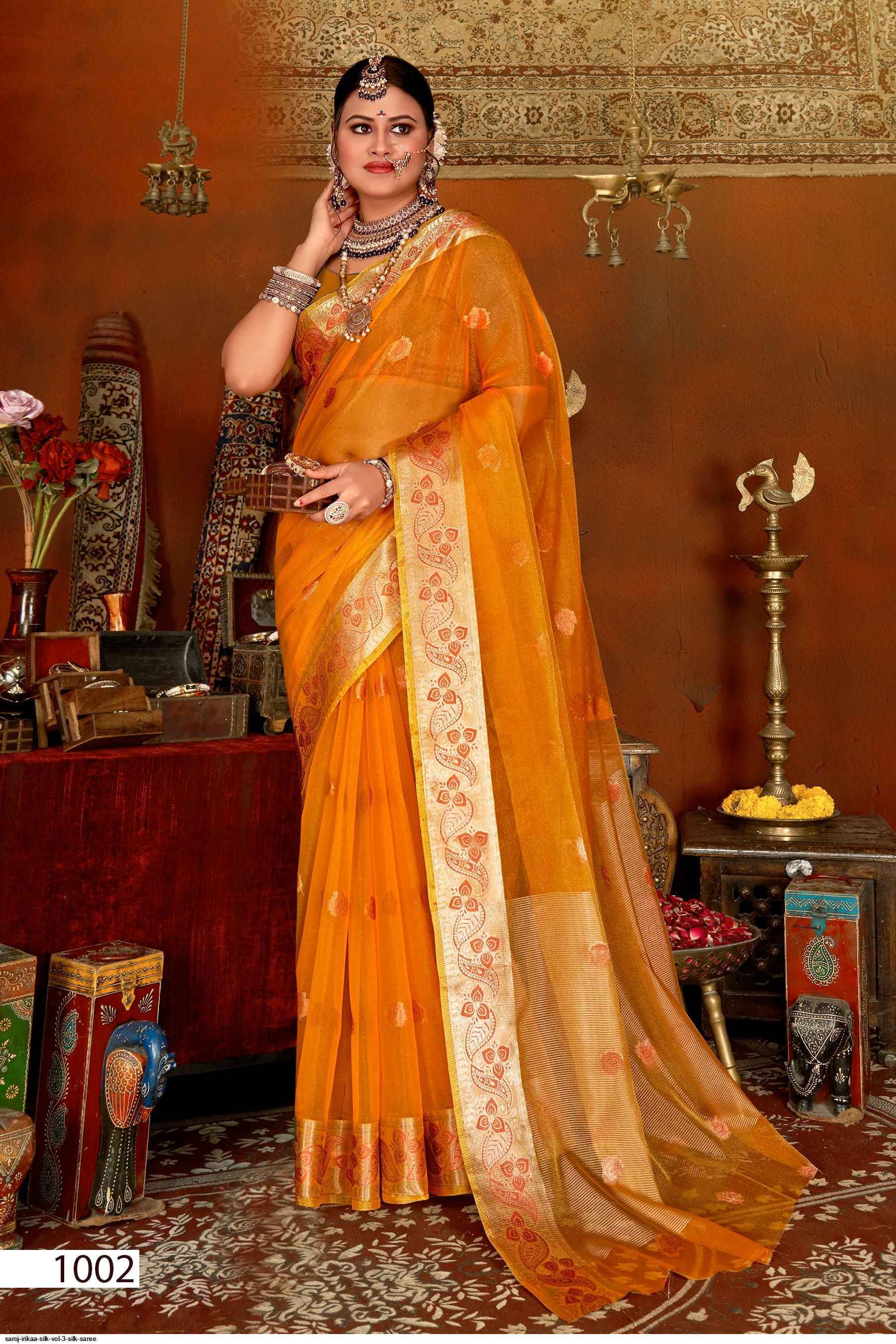Saroj Irikaa Silk Vol-3 Silk Saree (6 pcs Catalogue)