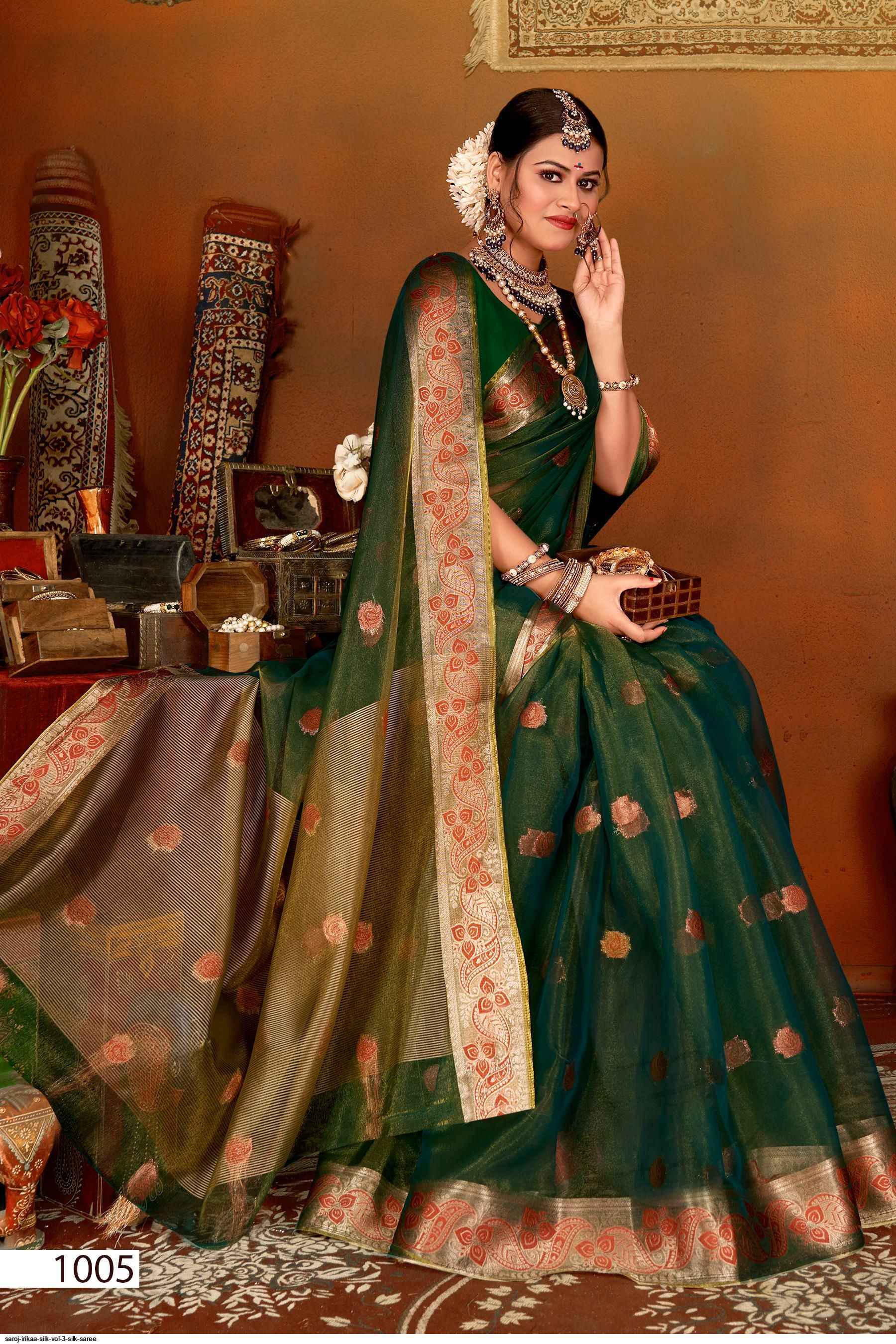 Saroj Irikaa Silk Vol-3 Silk Saree (6 pcs Catalogue)