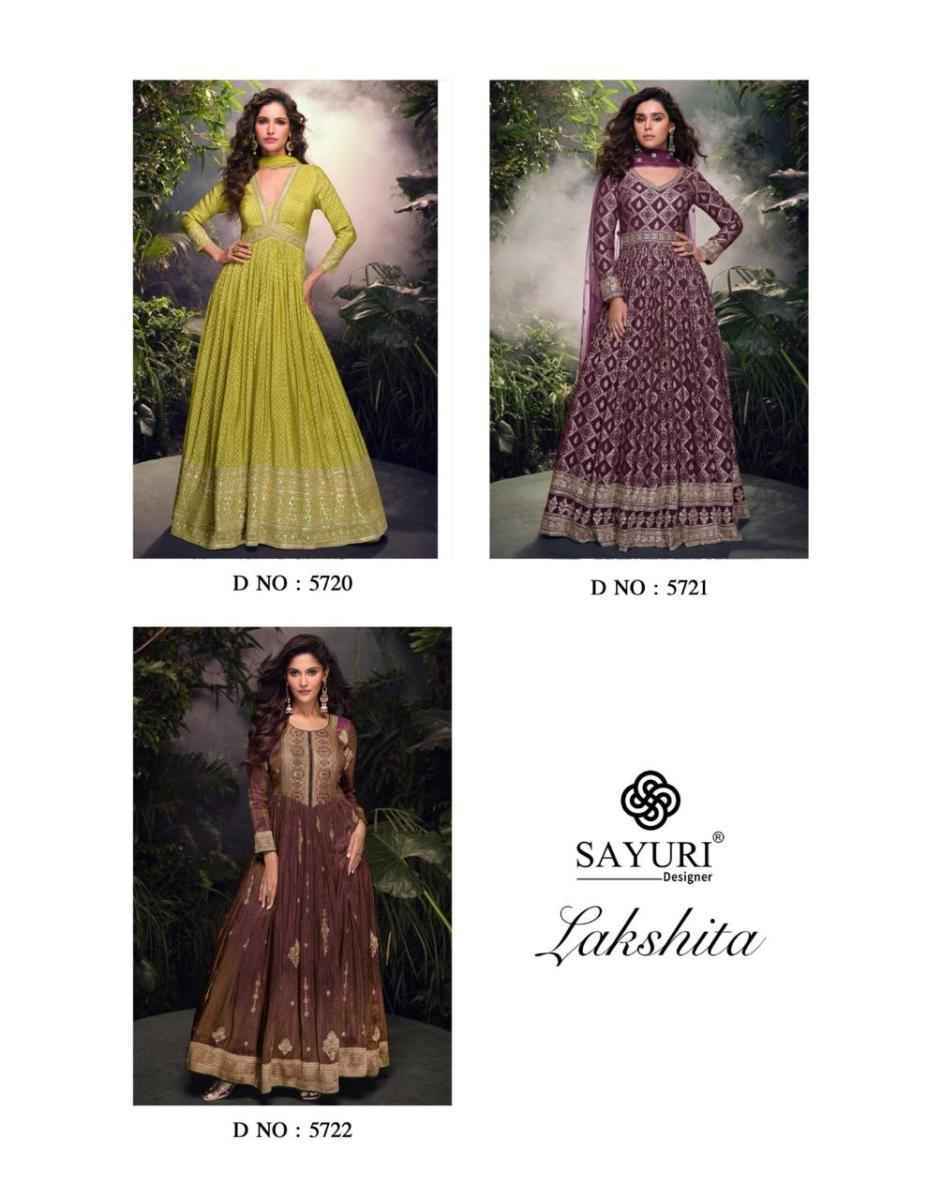 Sayuri Designer Lakshita Readymade Viscouse Dress (3 pcs Catalogue)