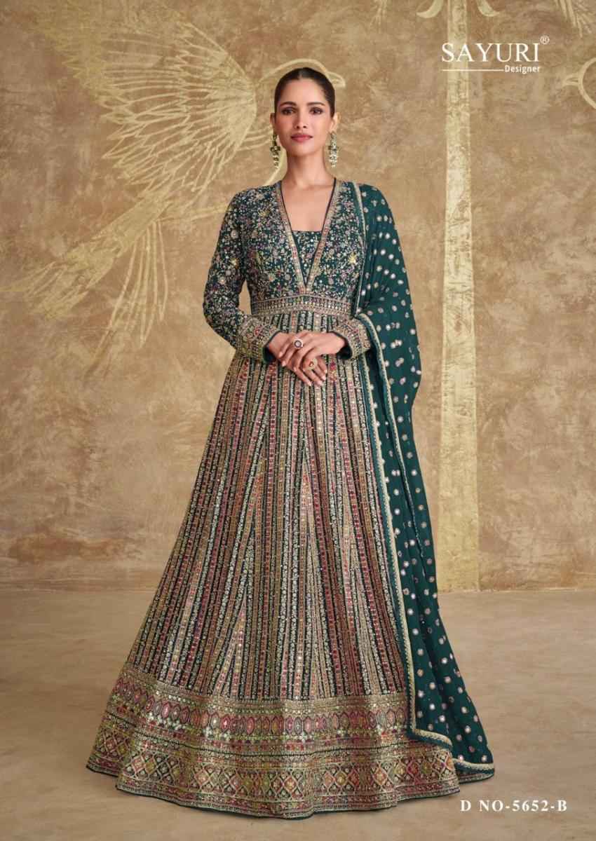 Sayuri Designer Royal Gold Readymade Georgette Dress 3 pcs Catalogue