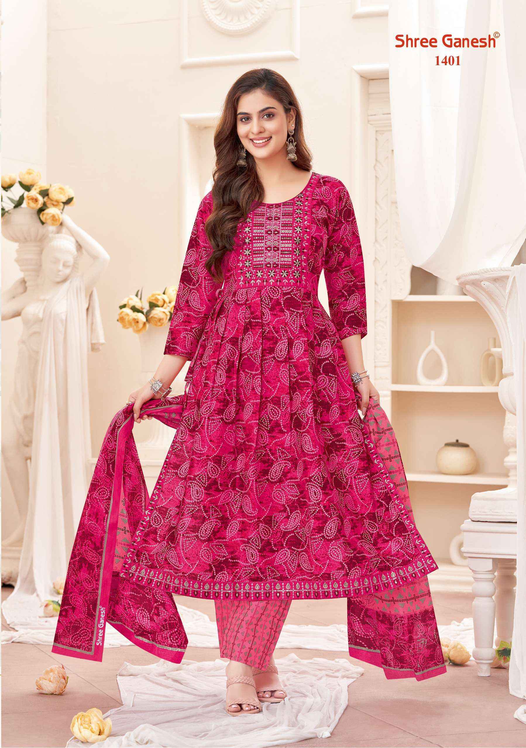 Shree Ganesh Zaara Vol-4 Cotton Readymade Suit (9 pcs Catalogue)