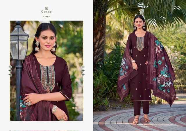 Shreen Alexa Vol-6 Readymade Roman Silk Dress (5 pcs Catalogue)