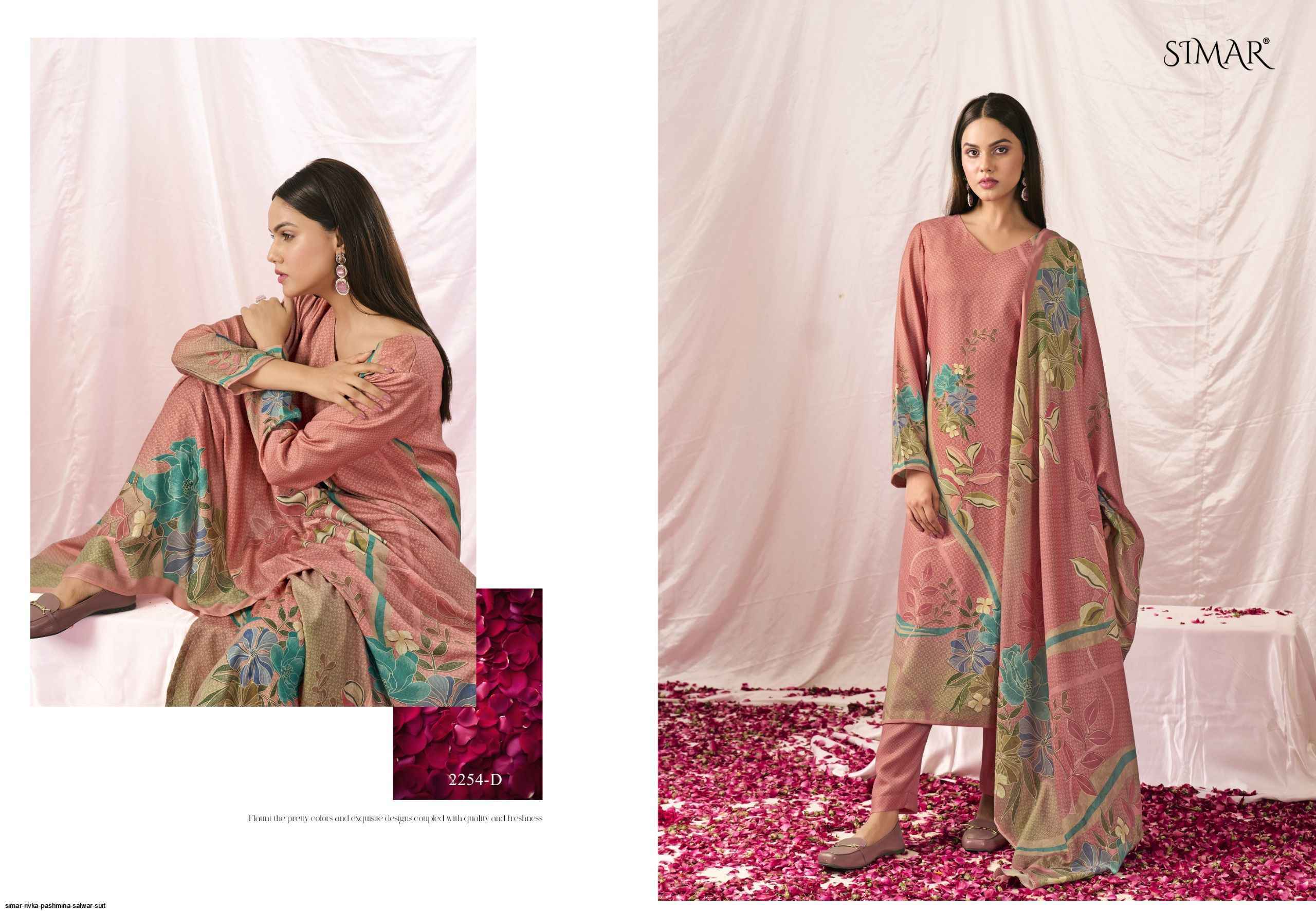 Simar Robe Simar Rivka Pashmina Dress Material Wholesale Online Mumbai