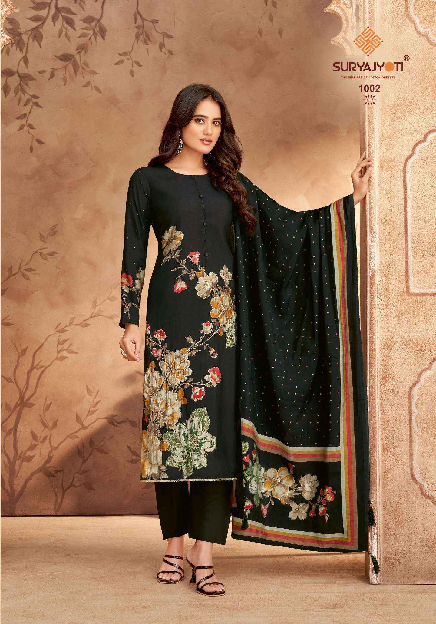 Suryajyoti Kavya Vol-1 Modal Dress Material (6 pcs Catalogue)