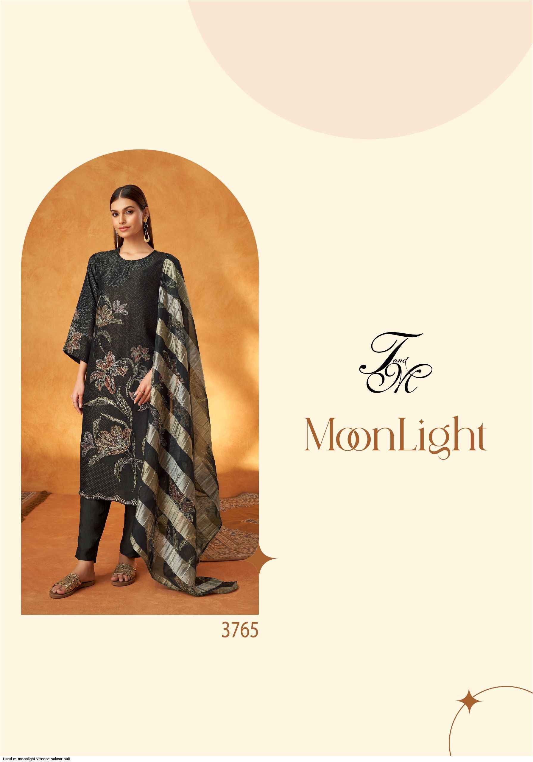 T and M Moonlight Viscouse Dress Material (2 pcs Catalogue)