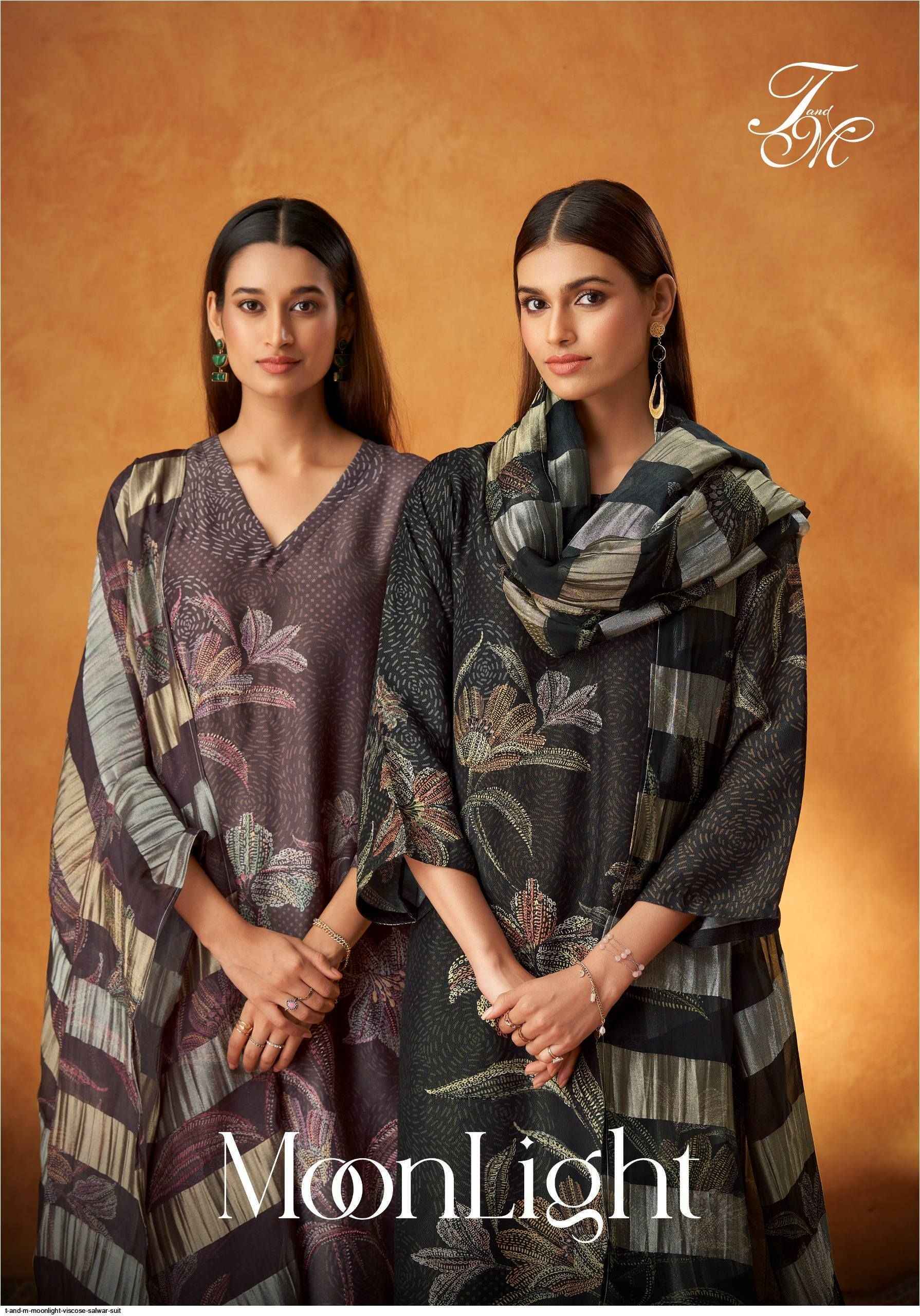 T and M Moonlight Viscouse Dress Material (2 pcs Catalogue)