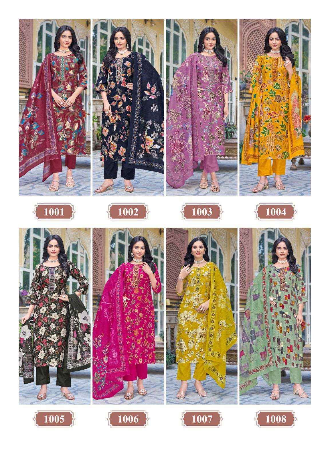 Taniksh Shreela Vol 1 Fancy Kurti Combo 8 pcs Catalogue