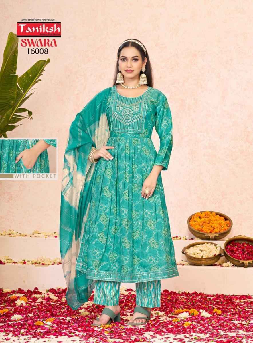 Taniksh Swara Vol-16 Reyon Readmade Suit (8 pcs Catalogue)