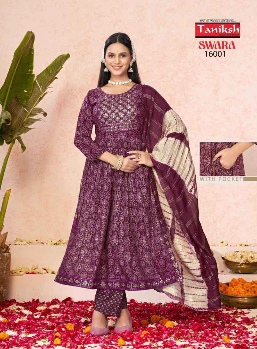 Taniksh Swara Vol-16 Reyon Readmade Suit (8 pcs Catalogue)