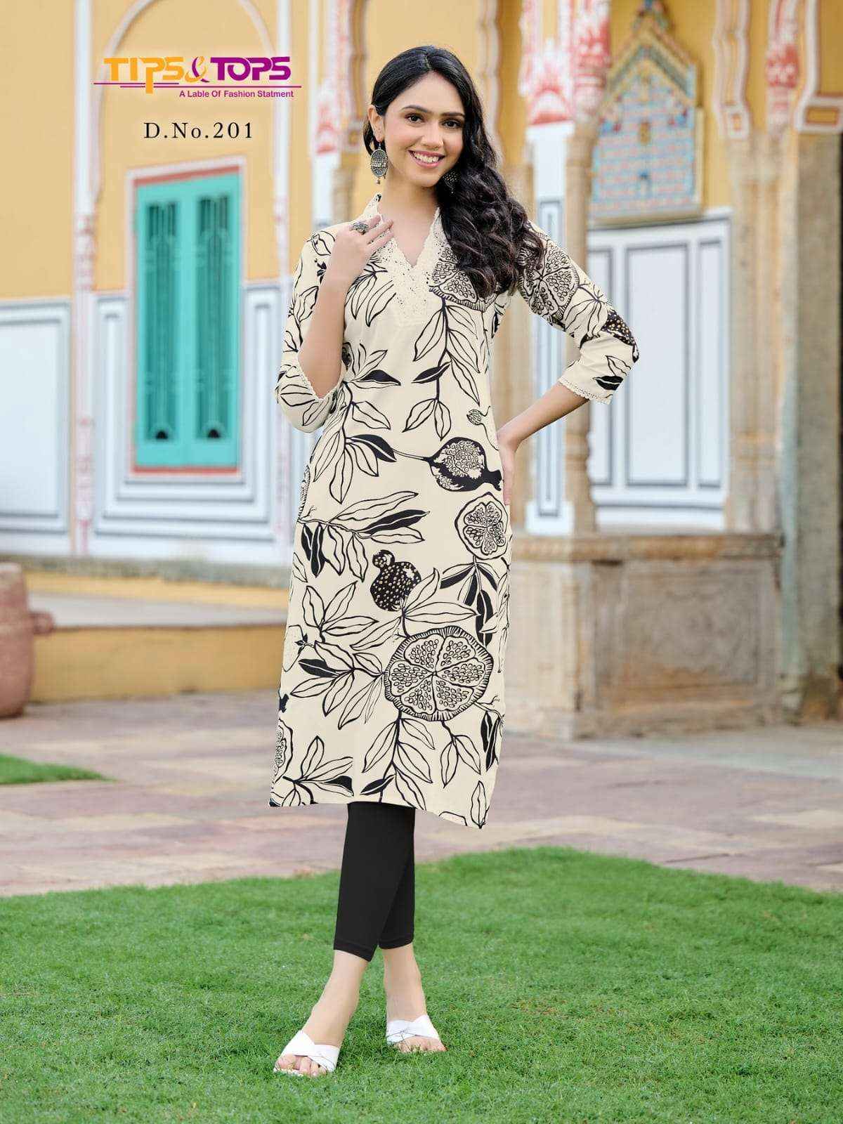 Tips & Tops Viana Vol-2 Rayon Kurti (6 pcs Catalogue)