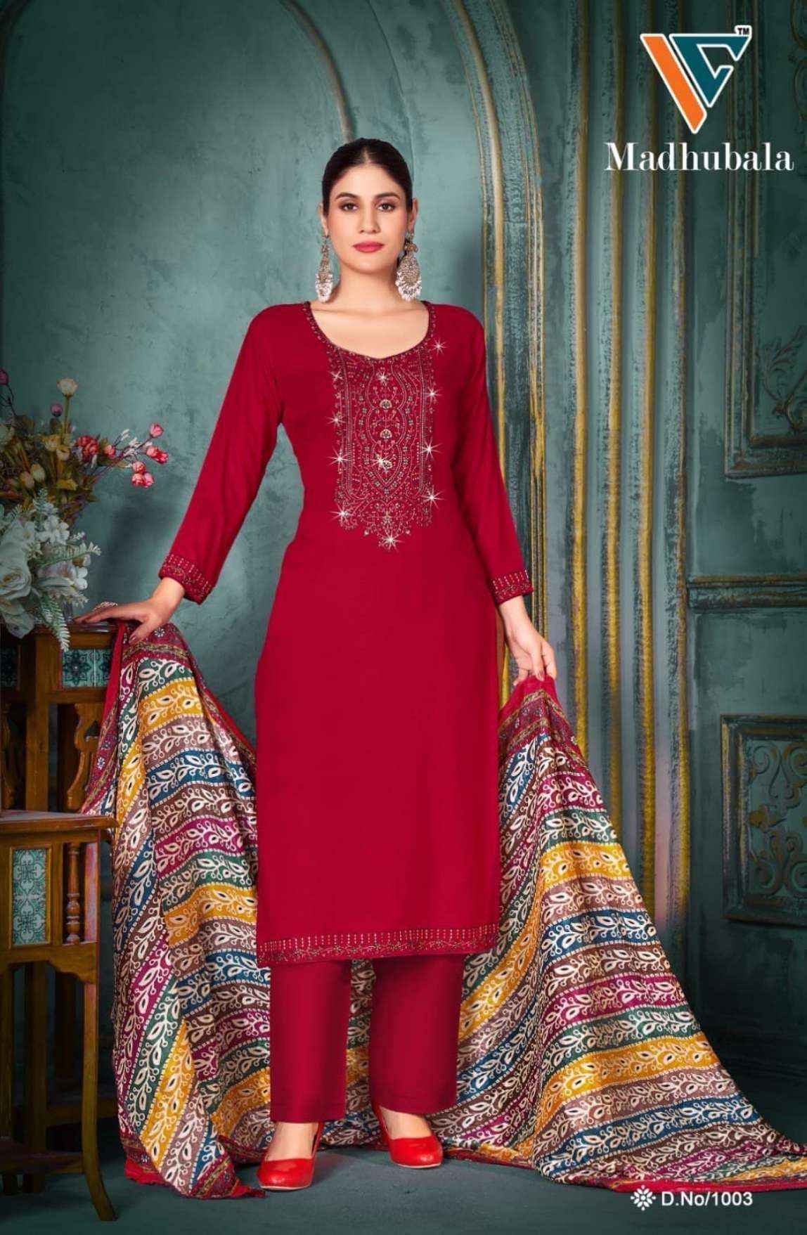 Vandana‎ Creation Madhubala Vol 1 Rayon Dress Material 8 pcs Catalogue