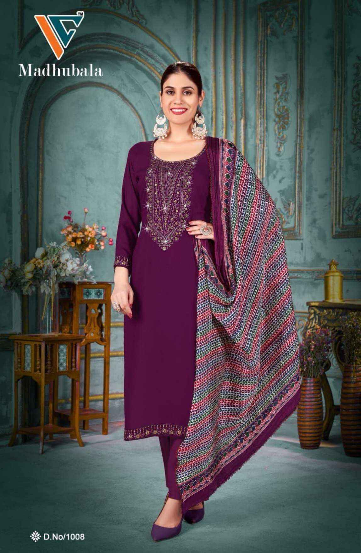 Vandana‎ Creation Madhubala Vol 1 Rayon Dress Material 8 pcs Catalogue