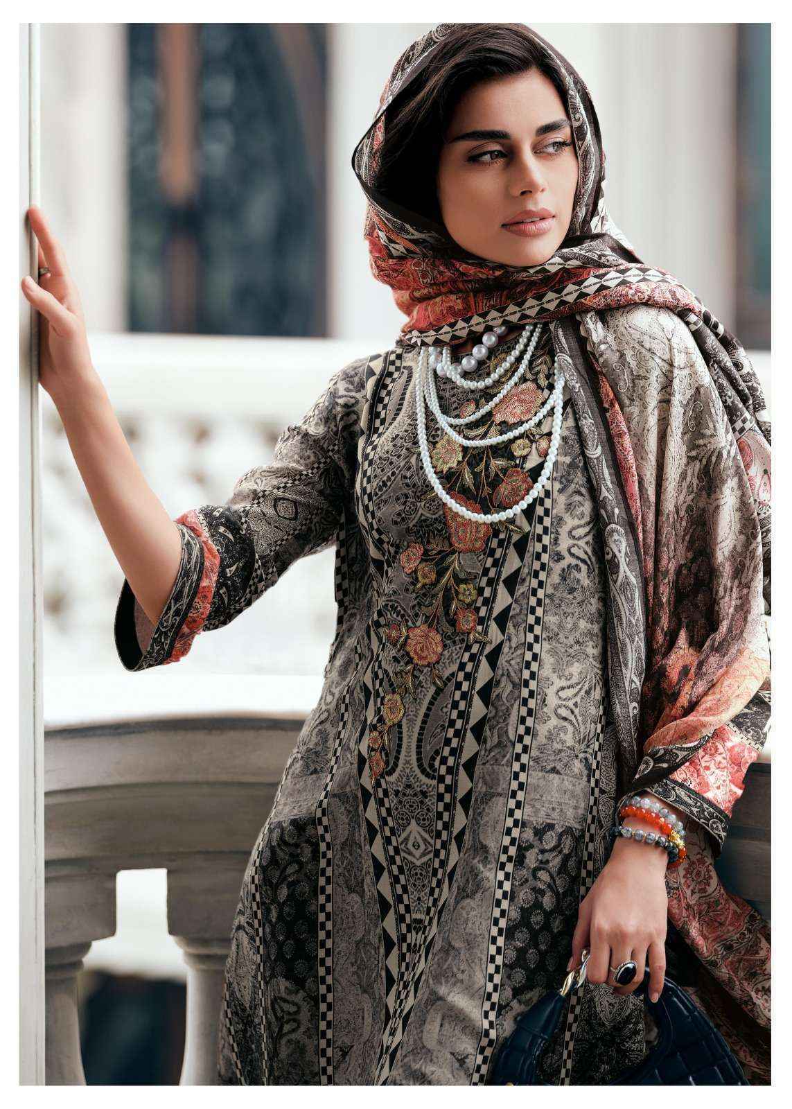 Varsha Libaas Crape Dress Material (5 pcs Catalogue)