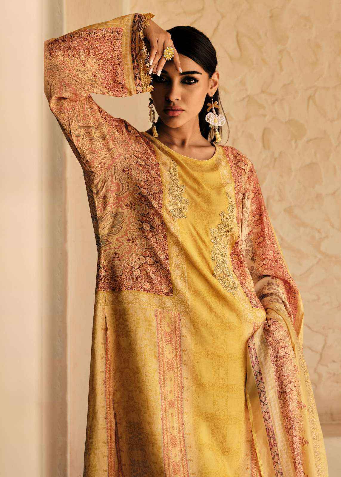 Varsha Libaas Crape Dress Material (5 pcs Catalogue)