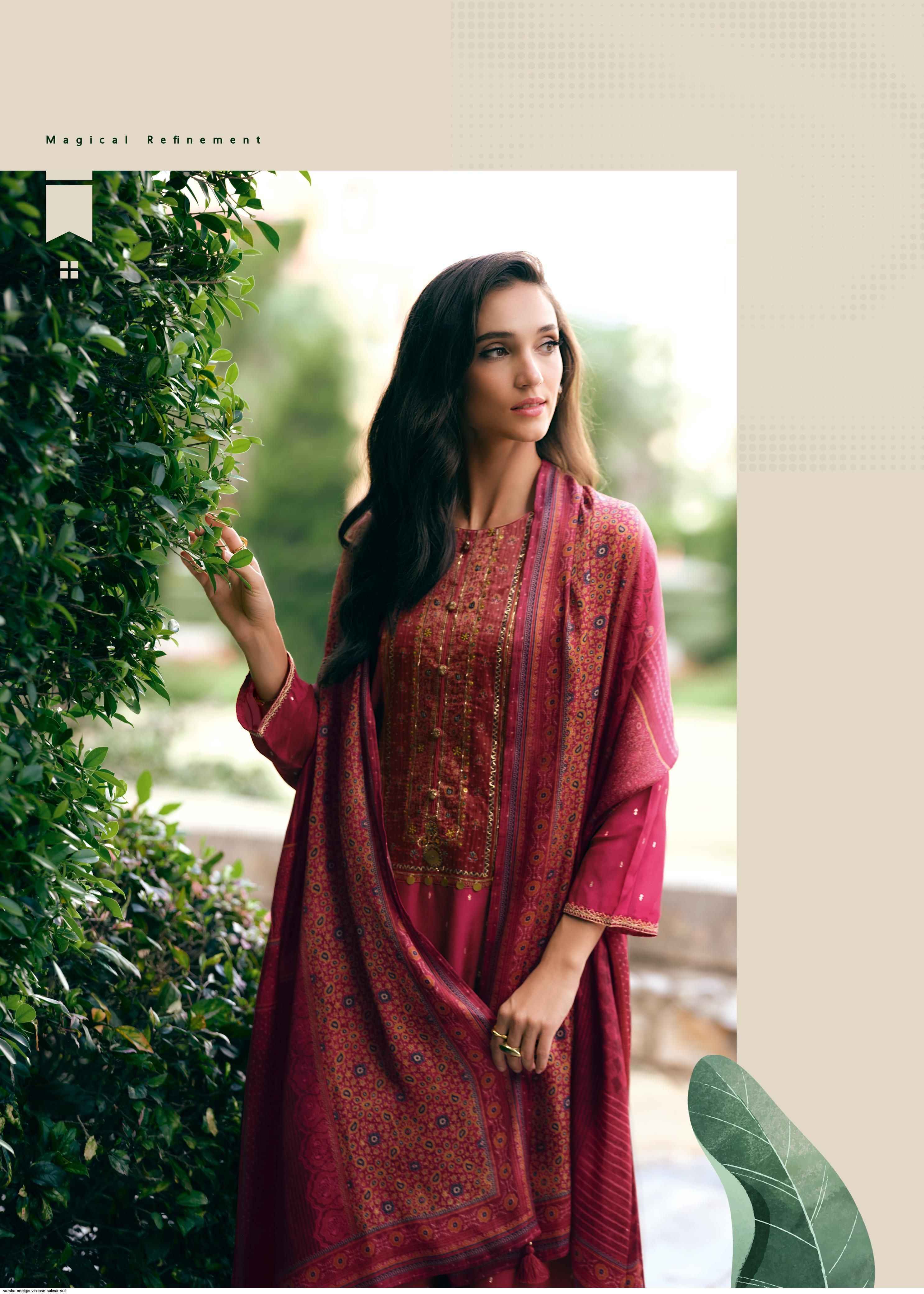 Varsha Neelgiri Viscouse Dress Material (6 pcs Catalogue)